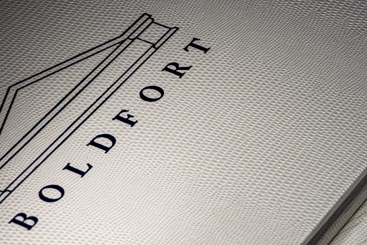 Boldfort binding in heritage buckram
