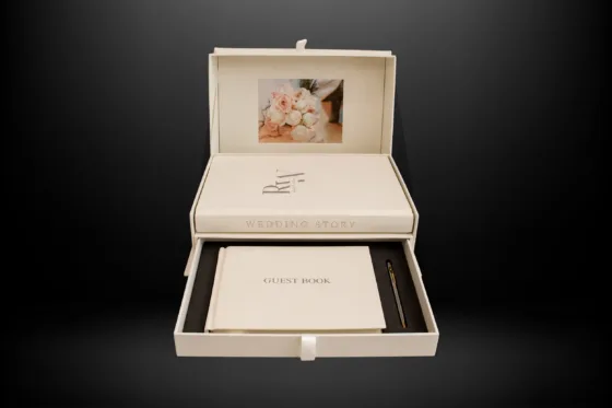 A bespoke book presented in a fitted drawer box